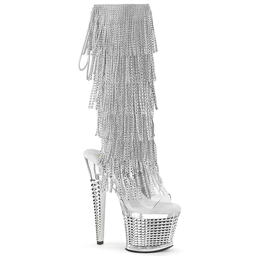 Pleaser - SPECTATOR2017RSF Bottes de plateforme - Couleur argent/Transparent Product image